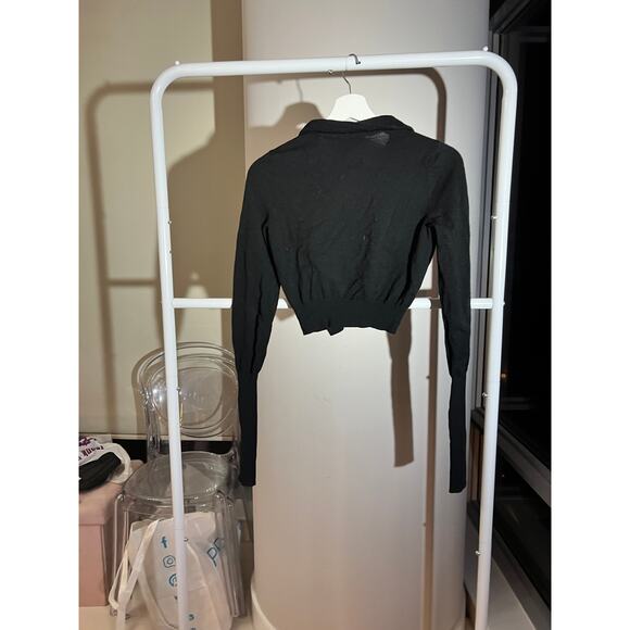 Jil Sander Black Cropped Sleeved Button up Cardigan Women - Picture 3 of 3